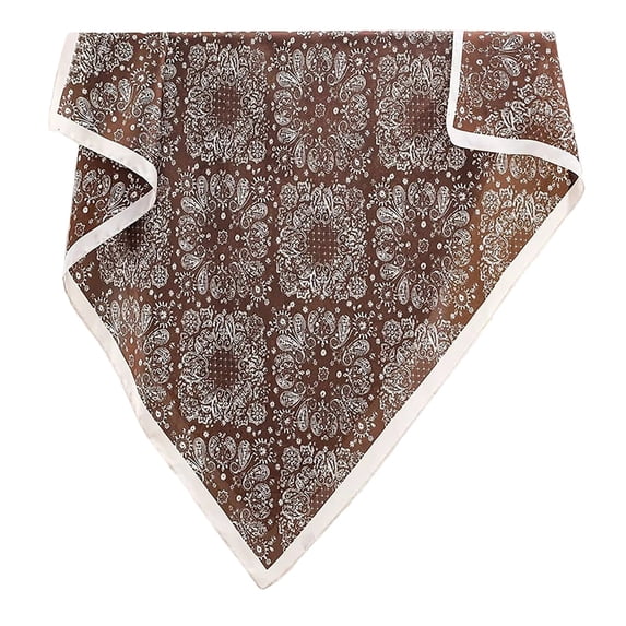 QSAWXQZ Women's Paisley Print Square Scarf Satin Feel Bandana Lightweight Travel Neck Wrap Free Size