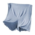 thumbnail image 1 of QSAWXQZ Women's Plus Maternity Shorts Ribbed Knit Ruffle Hem Stretchy Pregnancy Wear Summer Casual Lounge Sleep Shorts 2XL, 1 of 7