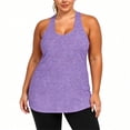 thumbnail image 1 of QSAWXQZ Women's Plus Tank Top Scoop Neck Racerback Sleeveless Stretch Lightweight Shirt XL, 1 of 9