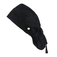 thumbnail image 1 of QSAWXQZ Women's Scrub Cap Tie Back Surgical Hat Adjustable Long Hair Cover for Work Free Size, 1 of 4