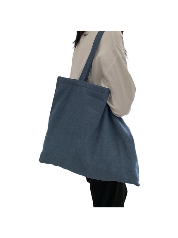 Women's Structured Canvas Tote Bag Large Shoulder Handbag M