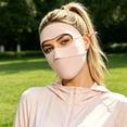 thumbnail image 1 of QSAWXQZ Women's Sun Protection Face Cover Full Face Ear Loop Breathable Stretch Neck Gaiter Free Size, 1 of 5