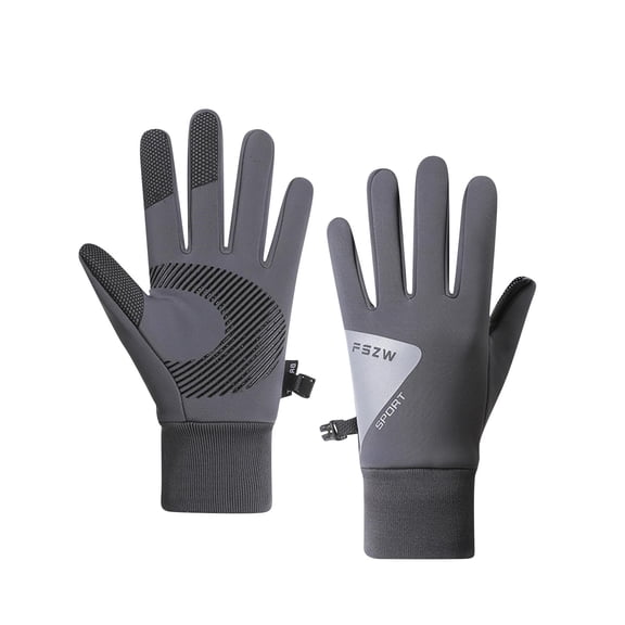 QSAWXQZ Women's Thermal Winter Gloves Waterproof Fleece Lined Touchscreen Athletic Gloves for Outdoor Dark Gray Free Size