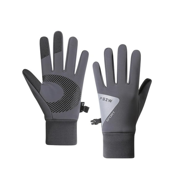 QSAWXQZ Women's Thermal Winter Gloves Waterproof Fleece Lined Touchscreen Athletic Gloves for Outdoor Dark Gray Free Size