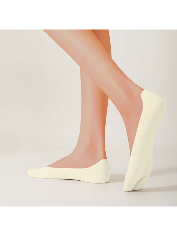 Women's Toe Socks No Show Two Toe Liner Low Cut Non Slip Breathable Comfortable Daily Cotton Socks Free Size