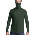 thumbnail image 1 of QSAWXQZ Women's UPF 50+ Sun Protection Long Sleeve Top with Built in Face Gaiter Turtleneck Slim Lightweight Thumb Holes Outdoor Athletic Shirt L, 1 of 8