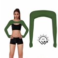 thumbnail image 1 of QSAWXQZ Women's UV Protection Bolero Shrug Cooling Arm Sleeves Cropped Athletic Cover Up with Thumb Hole Breathable Stretchy for Running Tennis Sports Free Size, 1 of 8