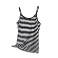 thumbnail image 1 of QSAWXQZ Women's V Neck Striped Tank Tops Sleeveless Blouses Lightweight Basic Shirts Casual Flowy Tops for Summer Vacation Daily L, 1 of 9