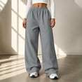thumbnail image 1 of QSAWXQZ Womens High Waisted Wide Leg Sweatpants Elastic Waist Pockets Athletic Pants L, 1 of 9