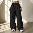 thumbnail image 1 of QSAWXQZ Womens High Waisted Wide Leg Sweatpants Elastic Waist Pockets Athletic Pants M, 1 of 9