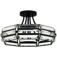 thumbnail image 1 of Quoizel Padilla 4-Light Matte Black Semi-Flush Mount Light, 1 of 7