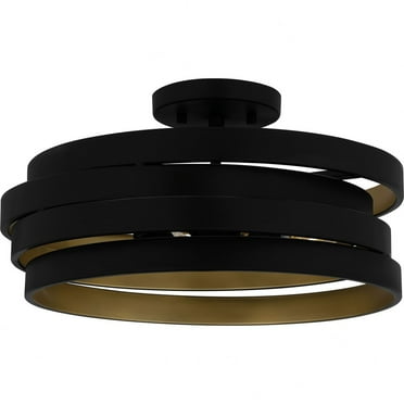 Quoizel Lighting - 3 Light Semi-Flush Mount In Industrial Style-8 Inches Tall