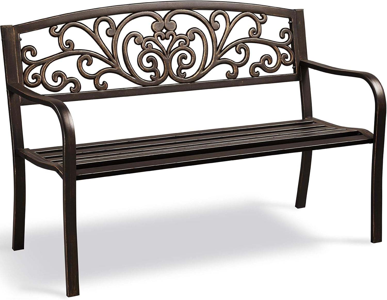 QSHIMY Garden Bench Outdoor Patio Bench for Outdoor, Park, Yard ...