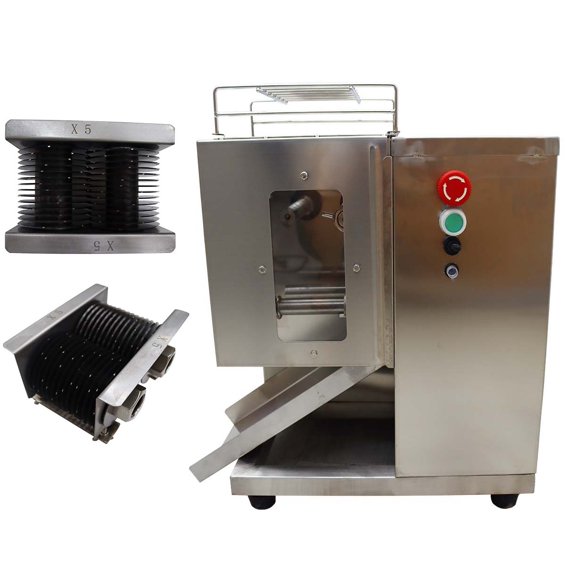 QSJ-T Shredded Meat Cutting Machine Shredded Meat Slicer with 5mm Blades