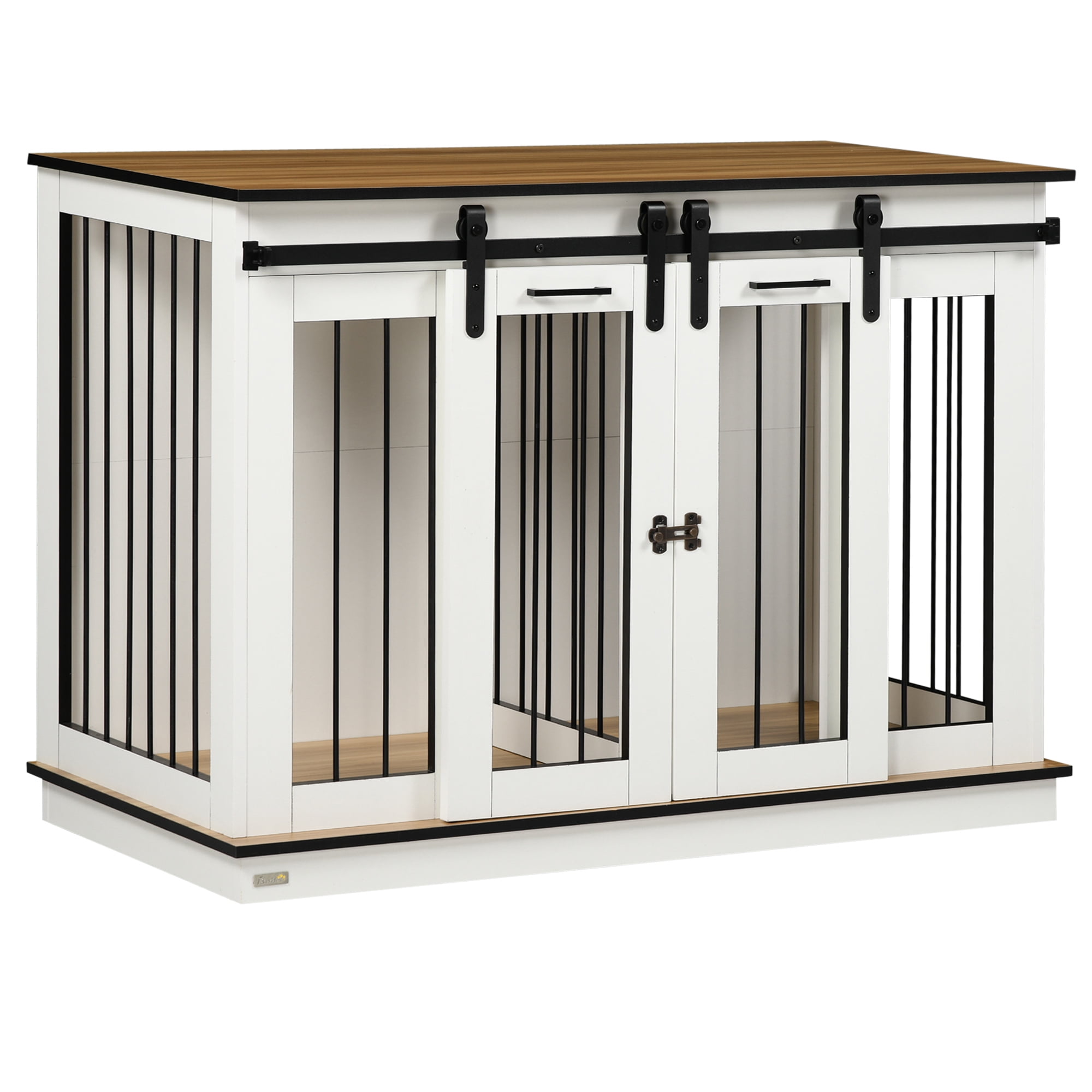 QSJIAYI Dog Crate Furniture with Divider, Dog Crate End Table for Small ... - Indoor Soft Dog Crate Partitions