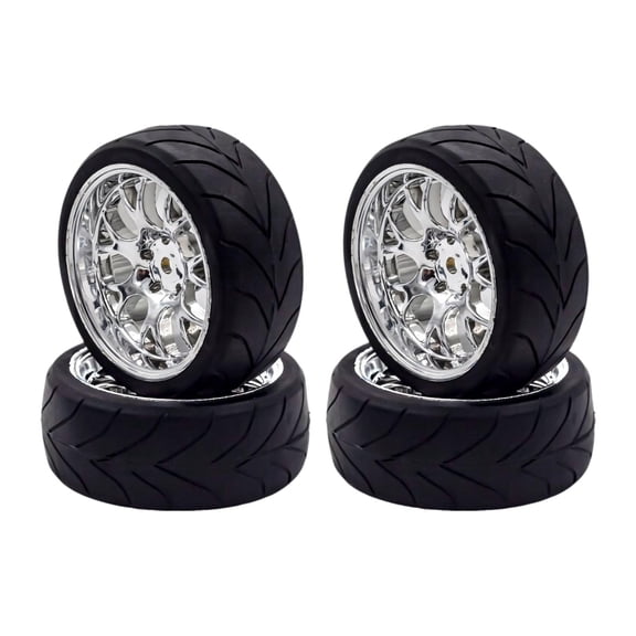 QSTDGVPW 1/10 1//14 1/16 Wheel Rim and Tires Parts 12mm Wheel Hub for Model Trucks Style4