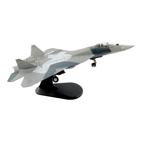 QSTDGVPW 1/100 Scale -57 Fighter Model Aircraft Model for Cabinet Living Room Shelf