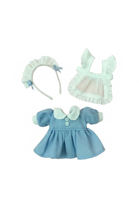 1/12 scale BJD Doll Clothes  Doll Maid Outfit   Miniature Maid Costume for Hobbyists