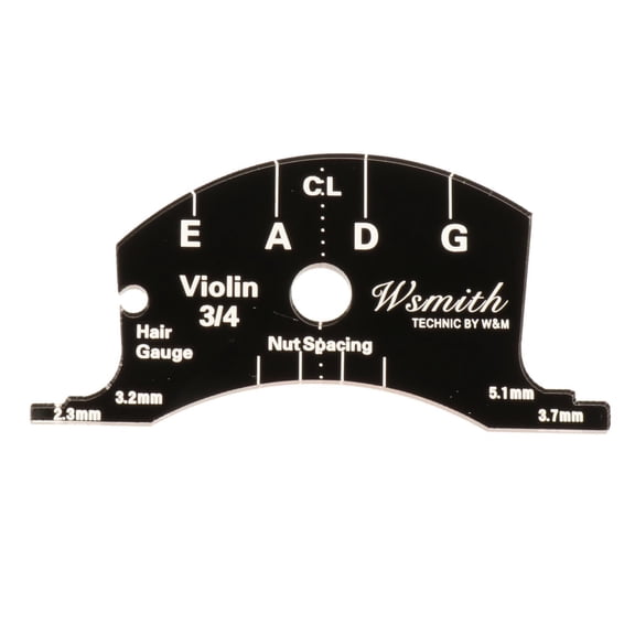 QSTDGVPW 1/2 3/4 4/4 Violin Cello Bridge Fingerboard Template for Instruments Accessories 1PC 3-4 Violin