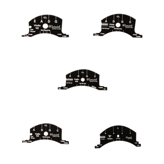 QSTDGVPW 1/2 4/4 3/4 Violin String Bridge Multifunction Mold Scraper Template Reference Tool for Violin Viola Cello Double Bass