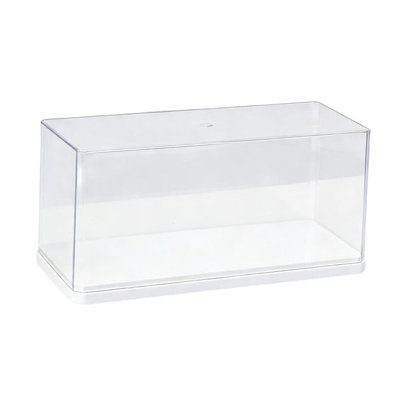 QSTDGVPW 1:24 Clear Acrylic Display Case Countertop Box Display Box Organizer Transparent white
