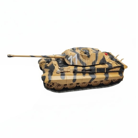 QSTDGVPW 1:32 Tiger Ruler Tank Model Diecast Metal Construction German Tiger Two Model Highly Detailed 1/32 Scale Heavy Tank for History