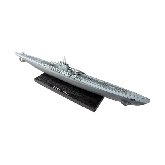 QSTDGVPW 1/350 Scale Submarine Model Prop with Display Base for Cafe TV Cabinet Shelf U181