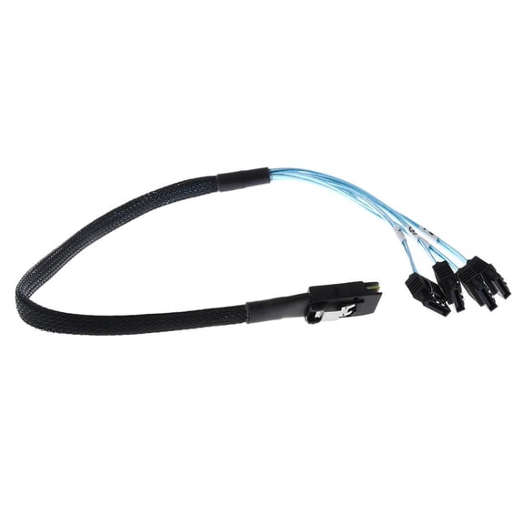 QSTDGVPW 1.5ft 6Gbps Mini SFF-8087 36Pin to 7Pin Sata Hdd Hard Drive Splitter Cable 0.5M