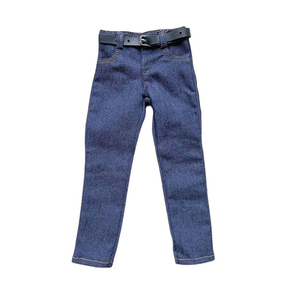 QSTDGVPW 1/6 Soldier Pants Jeans DIY Accessories for Dollhouse Cosplay Dark Blue