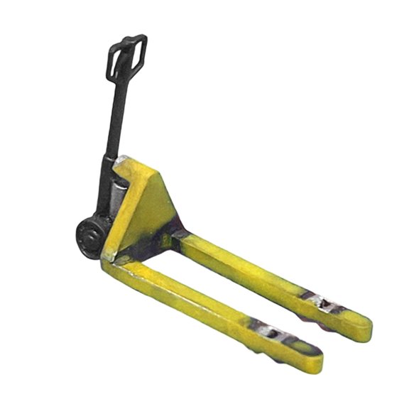 QSTDGVPW 1/64 Pallet Jack Model Mini Forklift Table Cart Micro Garage Scene Decor for DIY yellow