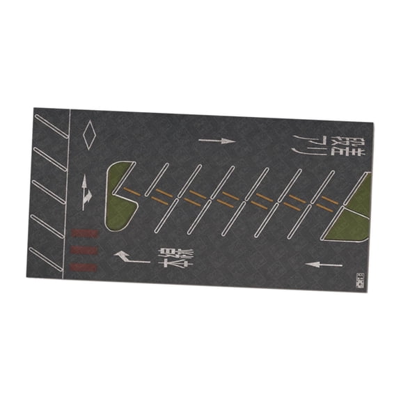 QSTDGVPW 1/64 Parking Lot Mat Diorama Playmat Desktop Rolled up Nonslip Educational Model