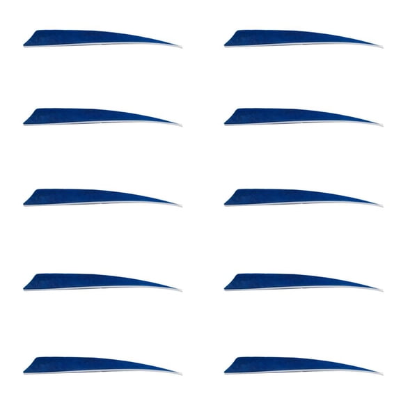 QSTDGVPW 1 Pieces Arrow Fletching Arrow Feathers Fletches Shield Cut Hunting 5 Inch Blue