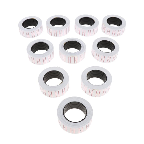QSTDGVPW 1 Rolls 6pcs Price Gun Labels for Mx-55 Labeller Pricemarker Stickers