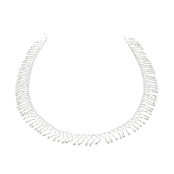 QSTDGVPW 1 Yard Fringed Border Beaded Fringes Acrylic Beaded Fringes Beaded Fringe Fringe