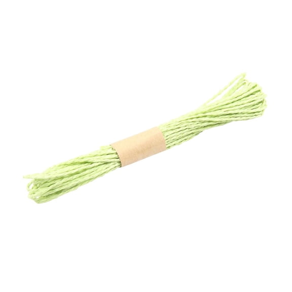 QSTDGVPW 10 Bundles Paper String Cord Twine Rope DIY Meters Green