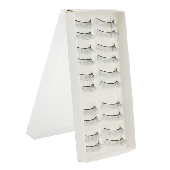QSTDGVPW 10 Pairs / Box Eyelash Practice Strips for Eyelash Extensions Beginners 10mm