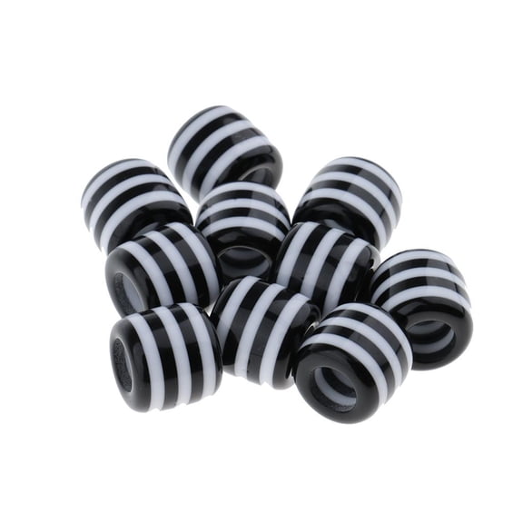 QSTDGVPW 10 Pieces Dreadlock Hair Beads Hair Braid Pins Rings Cuff Clips Jewelry Loose