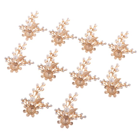 QSTDGVPW 10 Pieces Rhinestone Crystal Tiara Wedding Bridal Hair Accessories