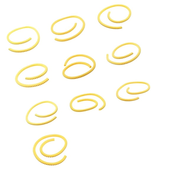 QSTDGVPW 1000x Yellow Cable Wire Markers Identification Lables Tags Managment NO 0-9