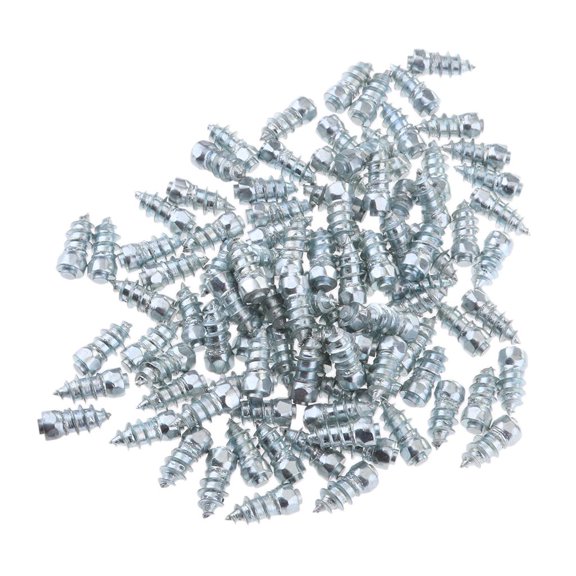 QSTDGVPW 100pcs/Set 15mm ATV Motorcycle Car Tires Anti-Slip Screw Stud Tyre Snow Spikes
