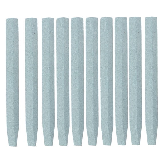 QSTDGVPW 10pcs/Kit Nail Art Stone File V-shaped Scrub Rod Cuticle Remover Stick Dead Skin