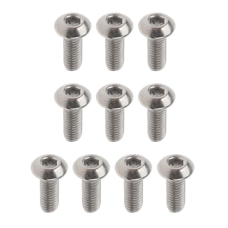 QSTDGVPW 10x Metric Threaded M3 Socket Cap Head Screw 6mm/8mm/10/12/15mm - Silver, M3 x M3 x 12mm