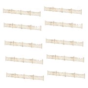 QSTDGVPW 10x Mini Fences Model 150 for DIY Diorama Scene Garden Architectural Models Style B