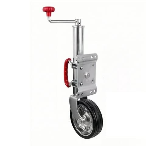 QSTDGVPW 12 Pack Heavy Duty Trailer Jack with Wheel Side-wind Manual Crank 700kg Capacity for Boat Camping Utility Trailer