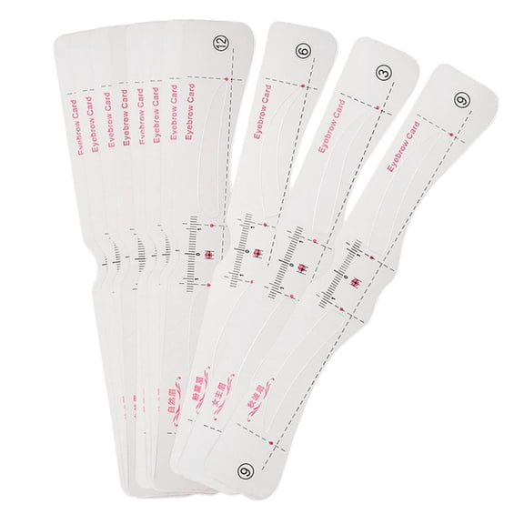 QSTDGVPW 12 Styles Eyebrow Grooming Stencil Set, Eye Brow Shaping Tools Kit, Microblading