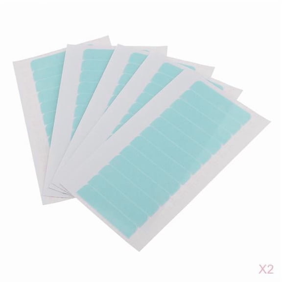 QSTDGVPW 120Pcs Invisible Waterproof Adhesive Wig Tape Glue Tabs Set for Hair Extensions
