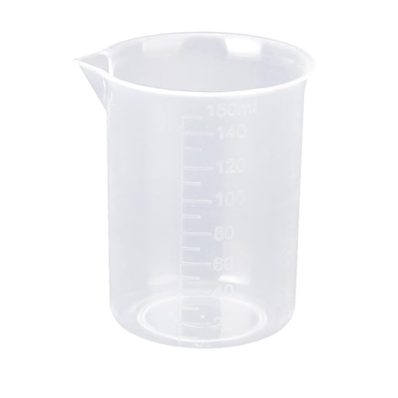 QSTDGVPW 150ml kitchen Laboratory Lab Plastic Graduated Measuring Beaker Cup Container