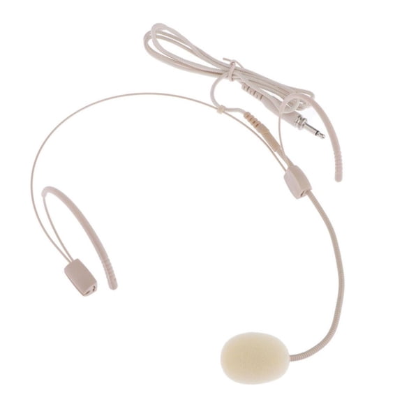 QSTDGVPW 1pc Headset Microphone Prop Fake MIC System Stage Lip-synch Singing Accessories