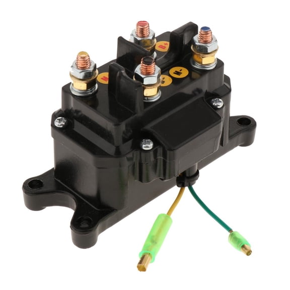 QSTDGVPW 1pc Heavy Duty 12V Winch Reversing Solenoid Relay Contactor Winch Rocker Switch