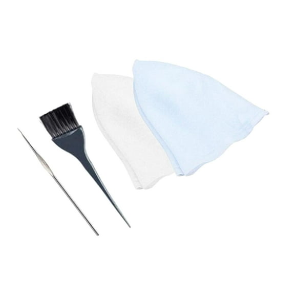QSTDGVPW 2 Pack Reusable Hair Colouring Bleaching Silicon Highlighting Dye Hat with Hook